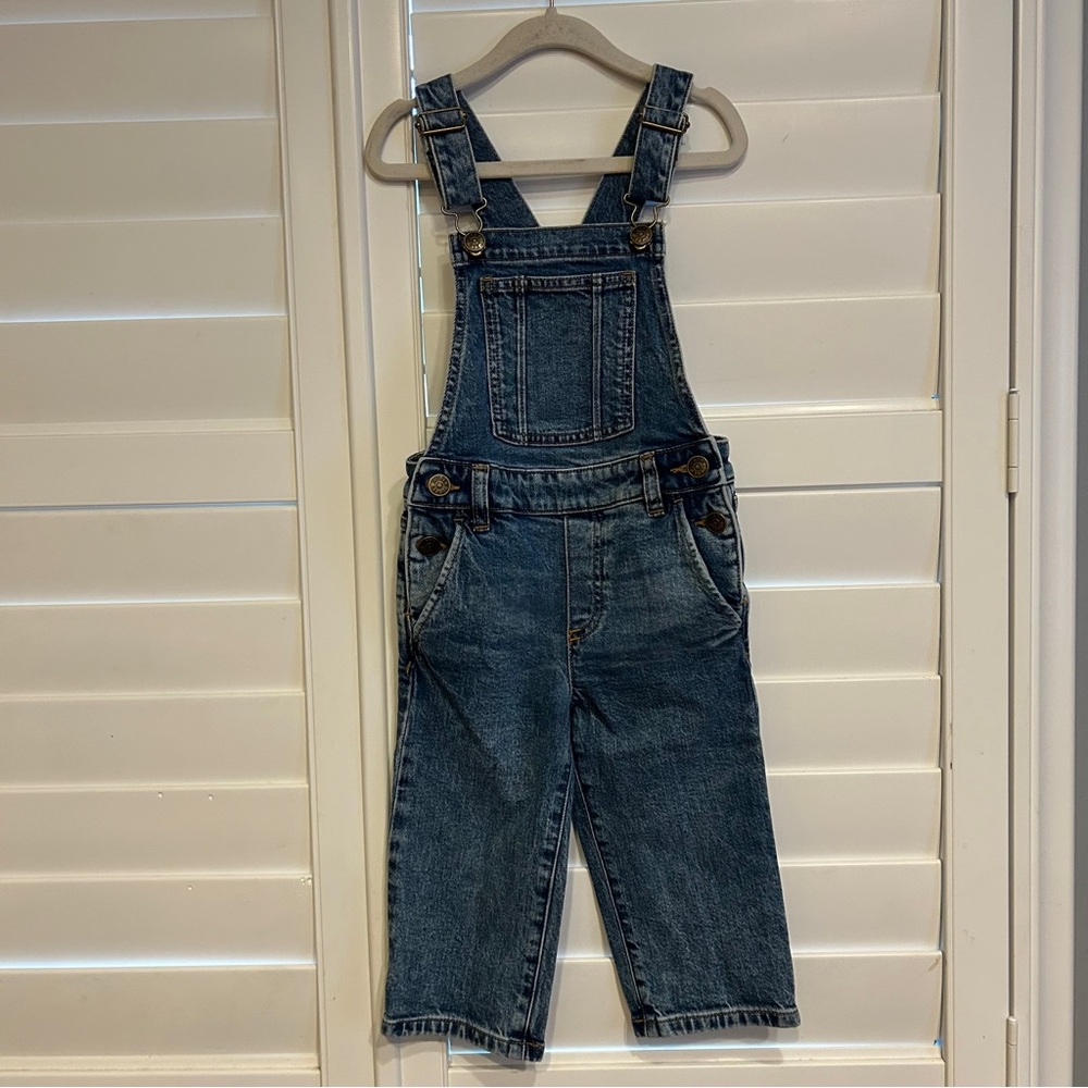 Crew Cuts Denim Overalls Medium Blue Size 2